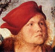 CRANACH, Lucas the Elder Portrait of Dr. Johannes Cuspinian (detail) dfg Sweden oil painting artist